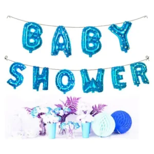 বেবি শাওয়ার ফয়েল বেনার সেট | baby shower foil balloon banner set 10pcs